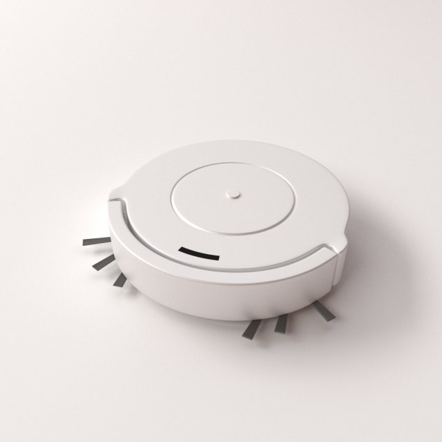 robot vacuum 3D 모델 .c4d .max .obj .3ds .fbx .stl .blend 