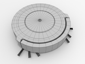 robot vacuum 3D 모델