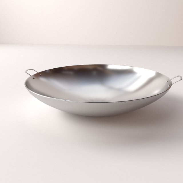 kitchen wok 3D Модель .c4d .max .obj .3ds .fbx .stl .blend 