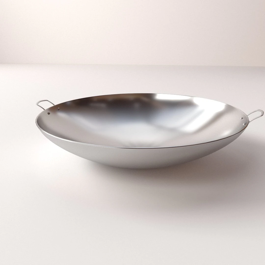 kitchen wok 3D Model .c4d .max .obj .3ds .fbx .stl .blend 