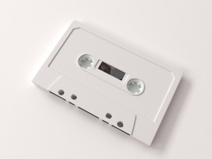 audio cassette Model 3D