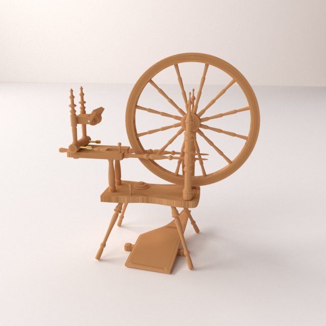 spinning wheel 3D मॉडल .c4d .max .obj .3ds .fbx .stl .blend 