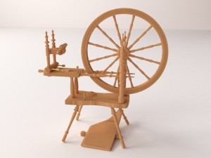 spinning wheel 3D Model