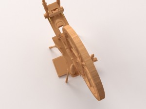 spinning wheel 3D मॉडल