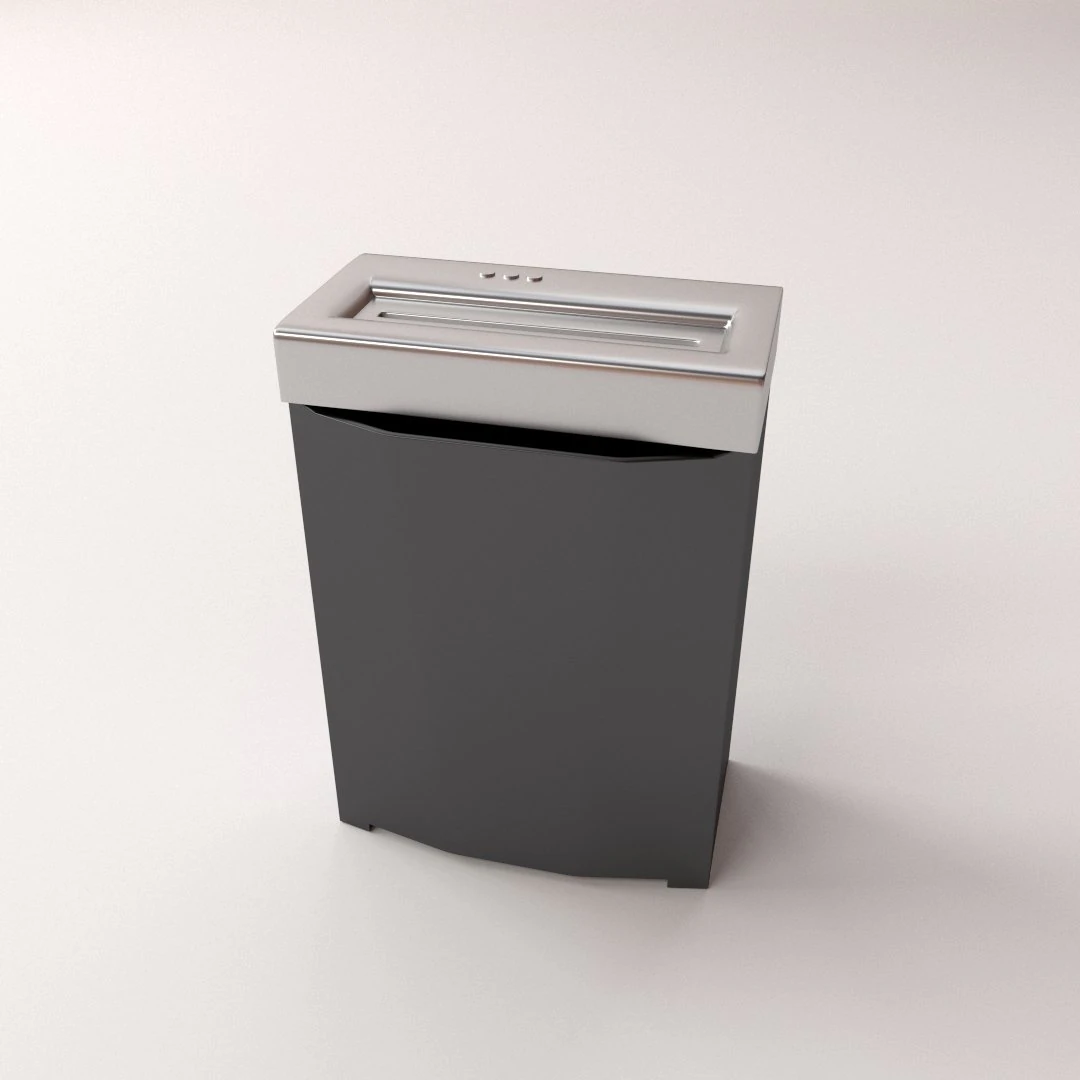 paper shredder 3D Model .c4d .max .obj .3ds .fbx .stl .blend 