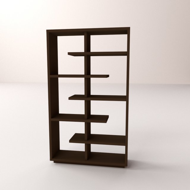 bookshelf v1 3D Model .c4d .max .obj .3ds .fbx .stl .blend