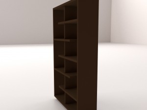 bookshelf v1 3D Model