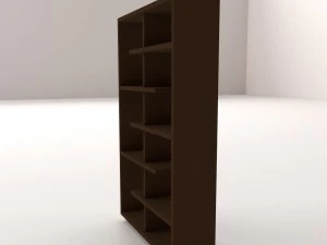 книжкова полиця v1 3D Модель