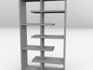 книжкова полиця v1 3D Модель