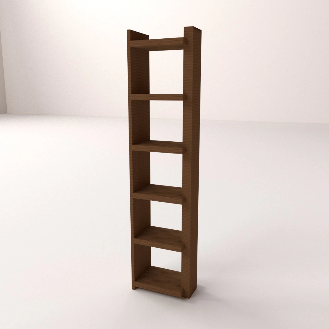 bookshelf v3 3D Model .c4d .max .obj .3ds .fbx .stl .blend 