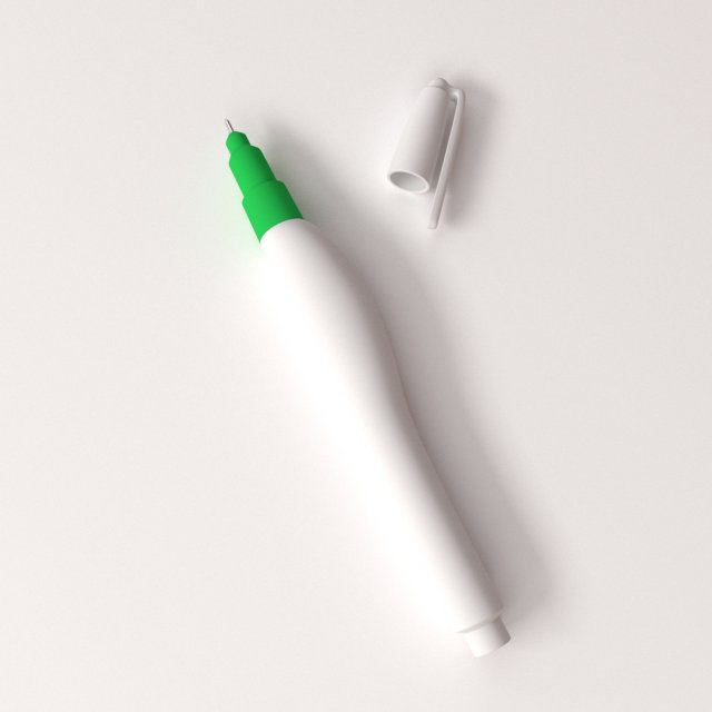 correction pen 3Dモデル .c4d .max .obj .3ds .fbx .stl .blend 