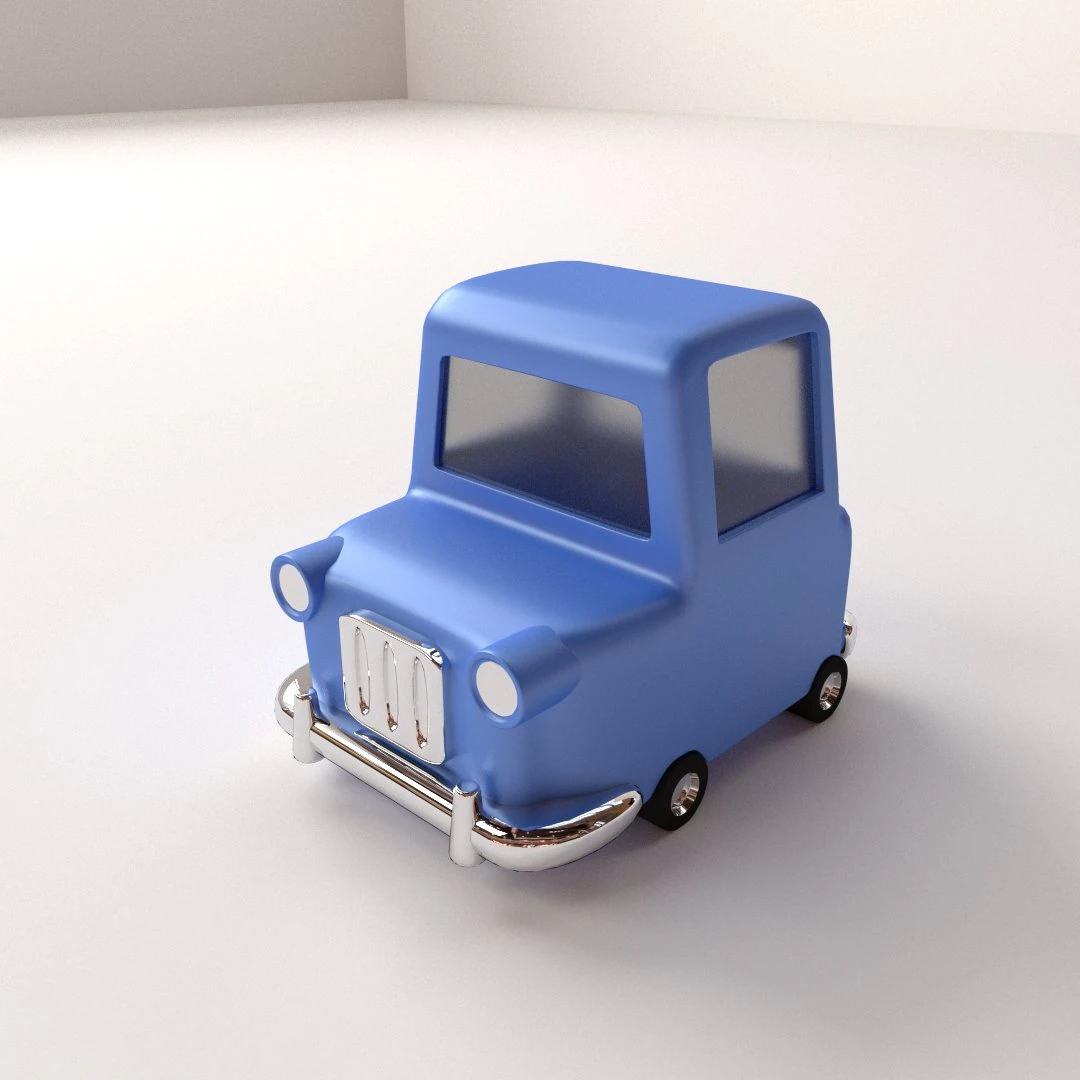 cartoon car 3D Model .c4d .max .obj .3ds .fbx .stl .blend 
