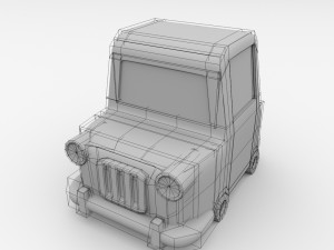 cartoon car Modelo 3D