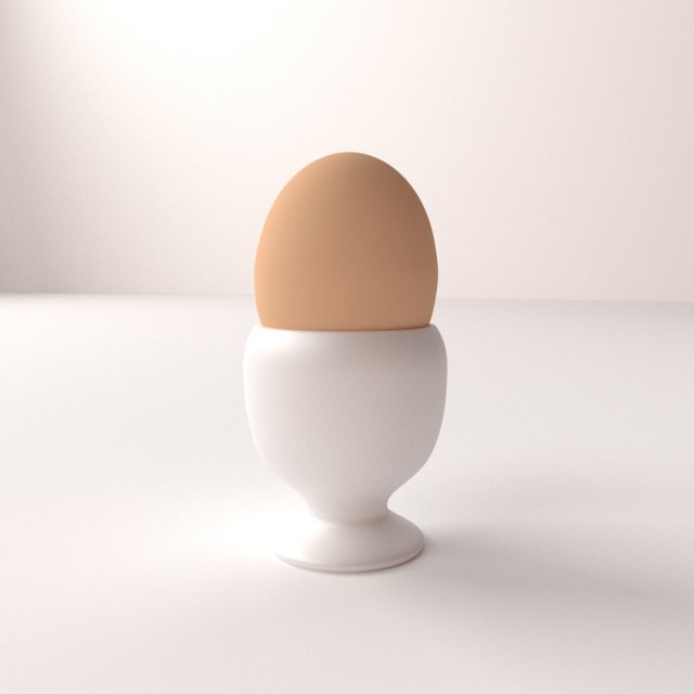 egg cup Model 3D .c4d .max .obj .3ds .fbx .stl .blend 