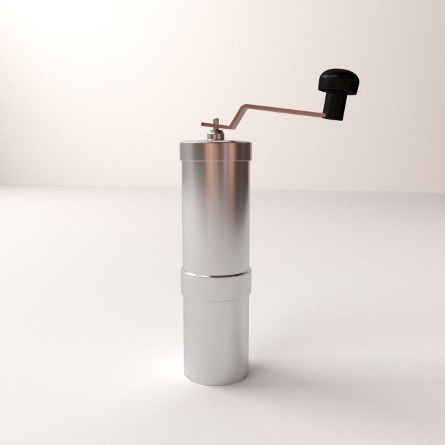 coffee grinder v2 3D Model .c4d .max .obj .3ds .fbx .stl .blend 