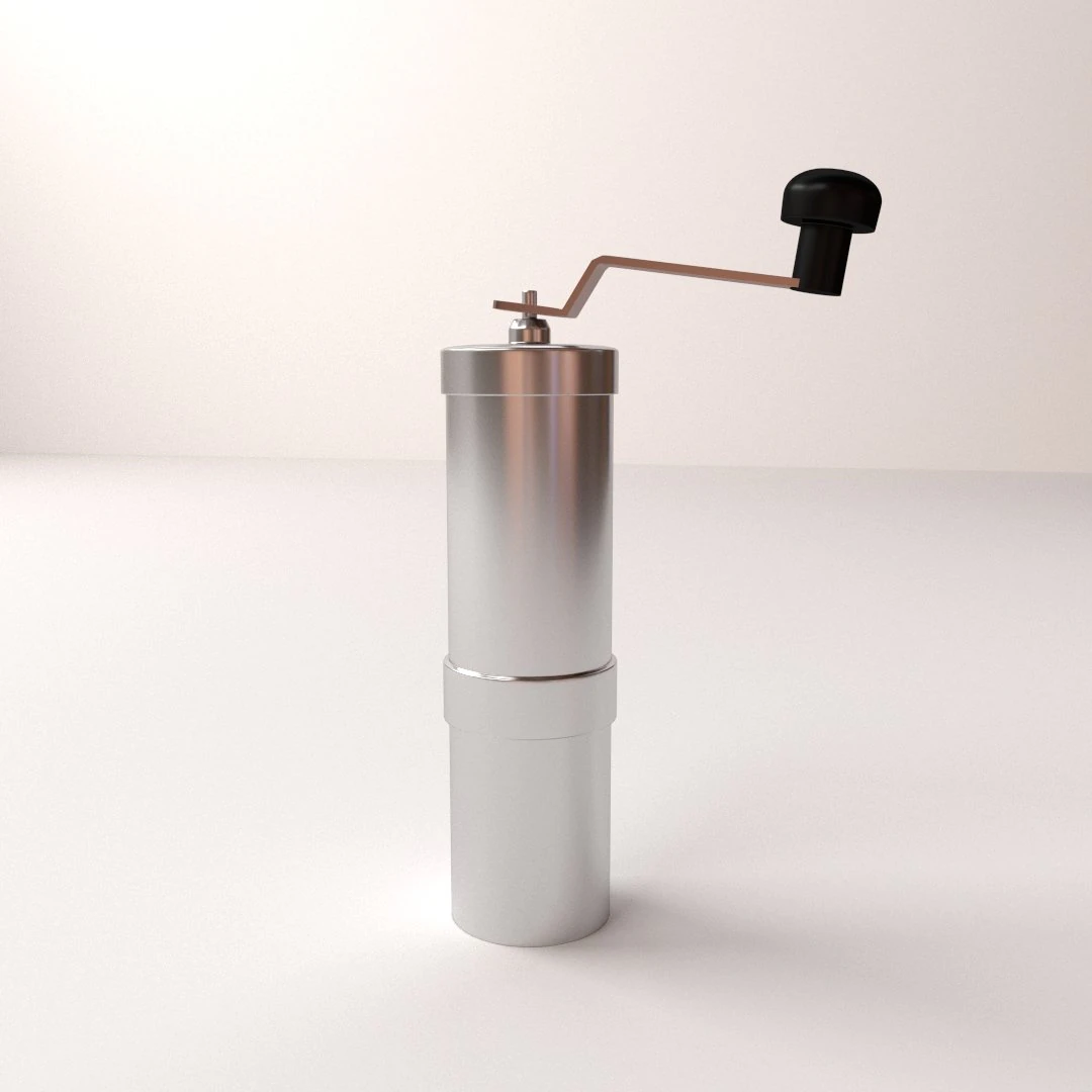 coffee grinder v2 3D Model .c4d .max .obj .3ds .fbx .stl .blend 