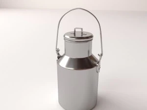 우유 캔 3D 모델