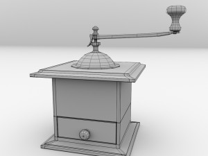 antique coffee grinder 3D Model