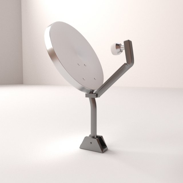 satellite dish Modelo 3D .c4d .max .obj .3ds .fbx .stl .blend 