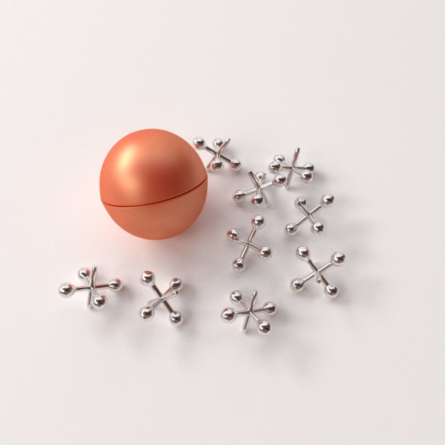 Jacks and ball outlet set