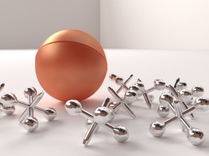 jacks and ball set 3D मॉडल