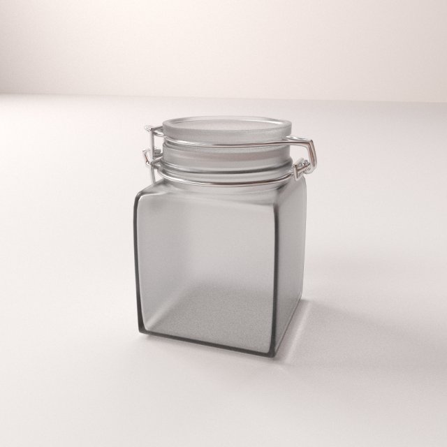 glass jar 3D मॉडल .c4d .max .obj .3ds .fbx .stl .blend 