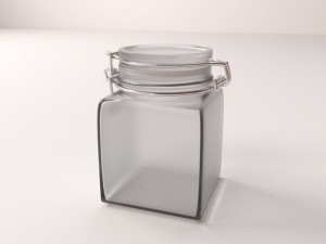 glass jar 3D 模型