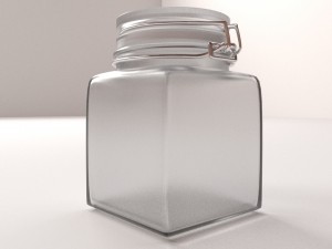 glass jar 3D मॉडल