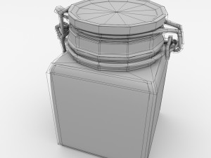 glass jar 3D मॉडल