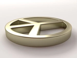 peace symbol 3D Model
