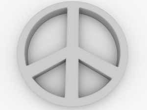 peace symbol 3D Model