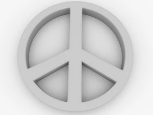 peace symbol 3D Model