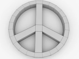 peace symbol 3D Model