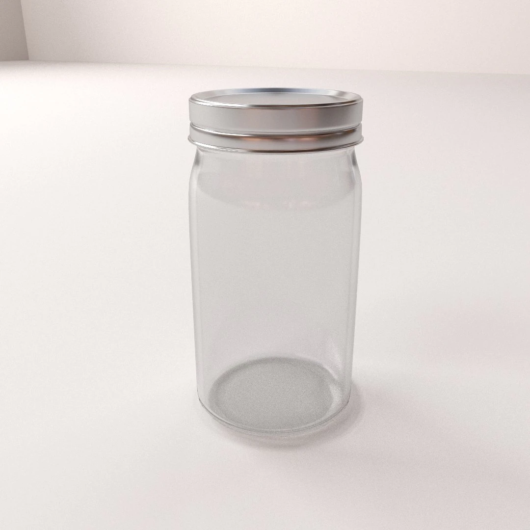mason jar 3D Model .c4d .max .obj .3ds .fbx .stl .blend