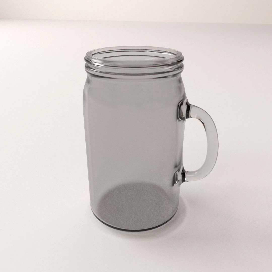 mason jar with handle 3D Model .c4d .max .obj .3ds .fbx .stl .blend