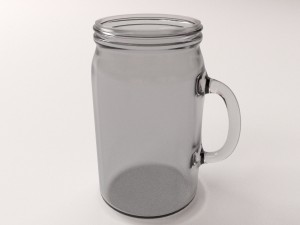 mason jar with handle 3D मॉडल