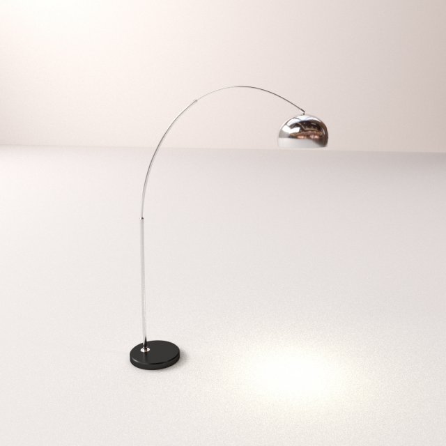 floor lamp 3D Модель .c4d .max .obj .3ds .fbx .stl .blend 