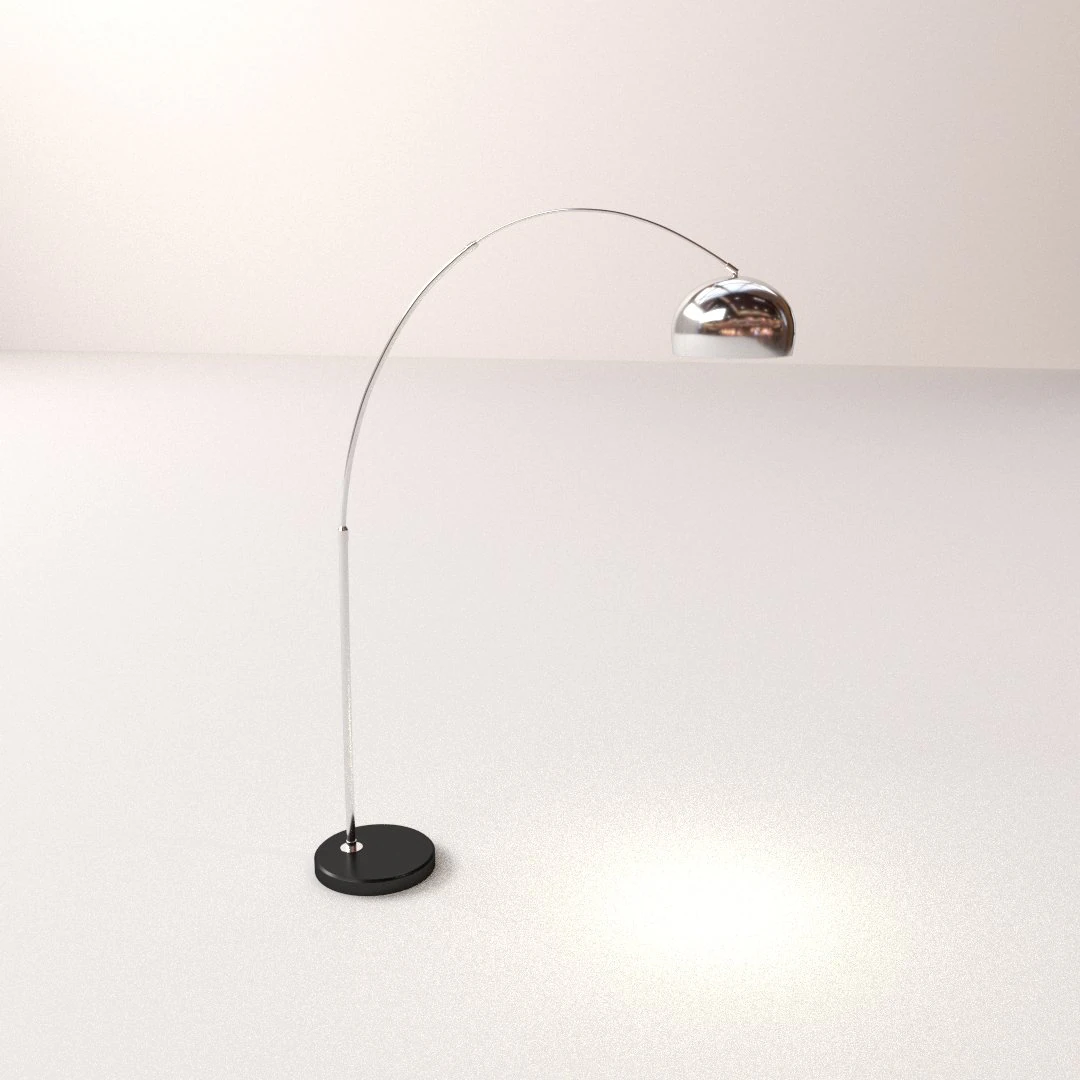 floor lamp 3D Model .c4d .max .obj .3ds .fbx .stl .blend 