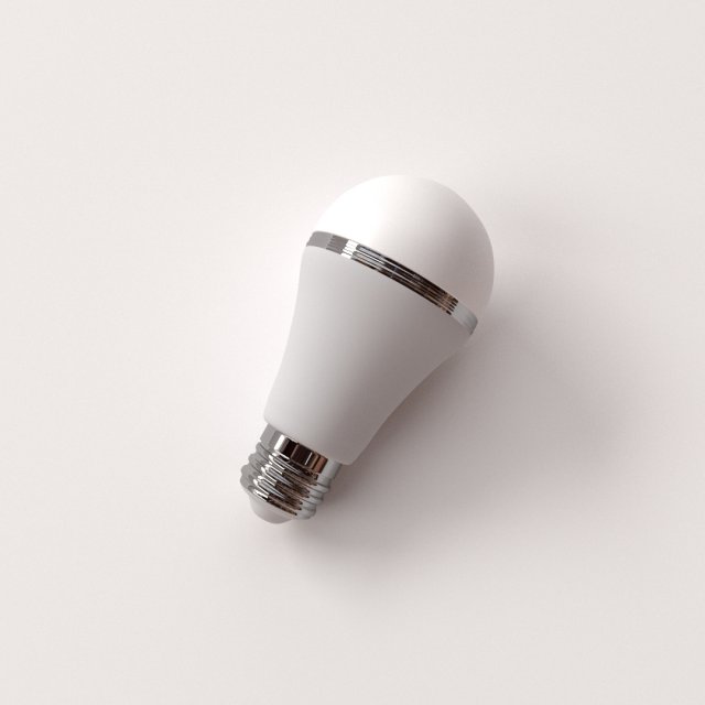 led bulb 3D 模型 .c4d .max .obj .3ds .fbx .stl .blend 