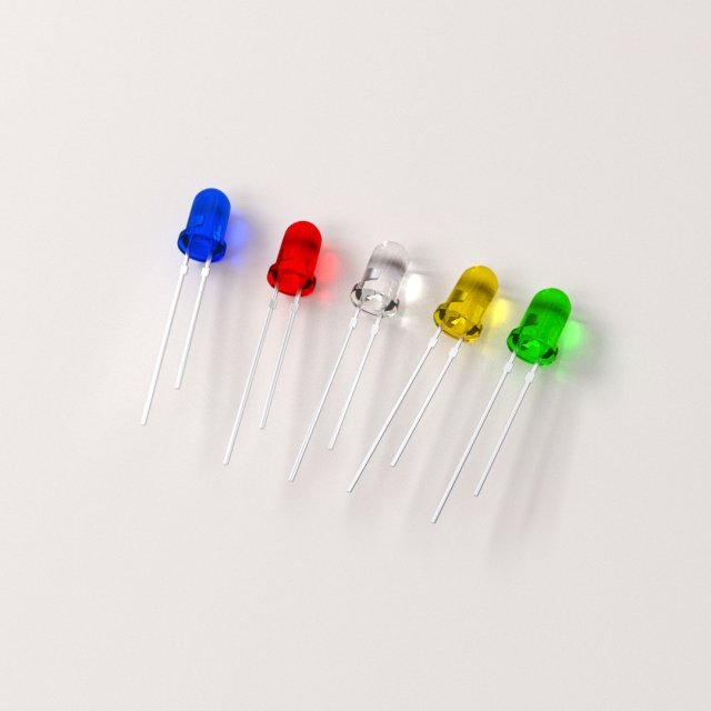 light emitting diode Model 3D .c4d .max .obj .3ds .fbx .stl .blend 