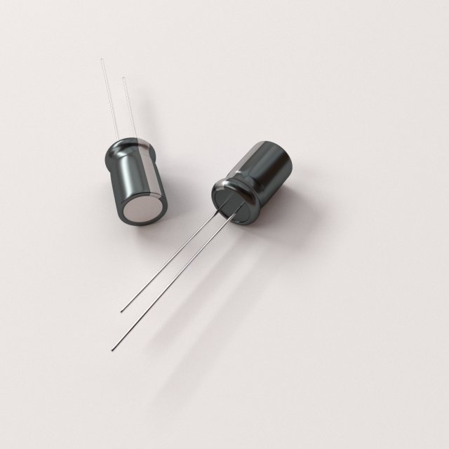 capacitor Model 3D .c4d .max .obj .3ds .fbx .stl .blend 