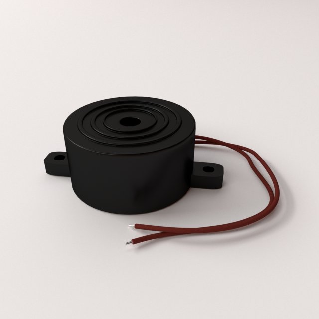 buzzer 3D Model .c4d .max .obj .3ds .fbx .stl .blend 