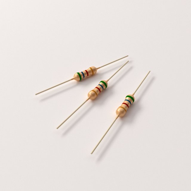 resistor Modelo 3D .c4d .max .obj .3ds .fbx .stl .blend 