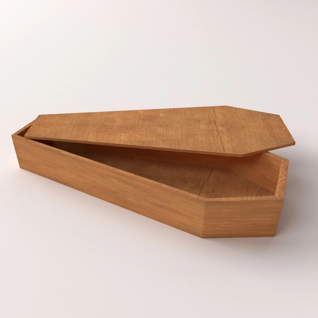 coffin 3D Model .c4d .max .obj .3ds .fbx .stl .blend 