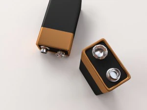 battery 9 volt 3D Model