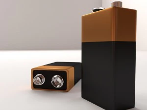 battery 9 volt 3D Model
