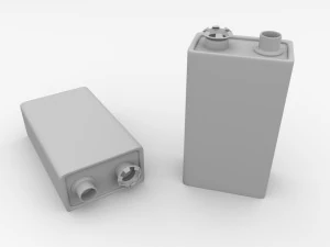 battery 9 volt 3D Model