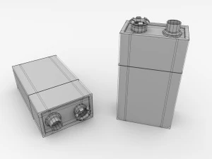 battery 9 volt 3D Model