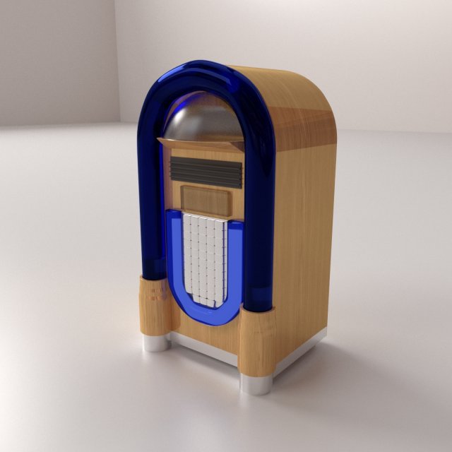 diner jukebox 3D 모델 .c4d .max .obj .3ds .fbx .stl .blend 