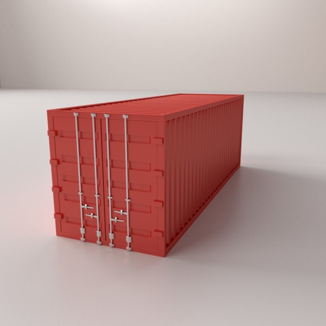 freight container 3D Модель .c4d .max .obj .3ds .fbx .stl .blend 